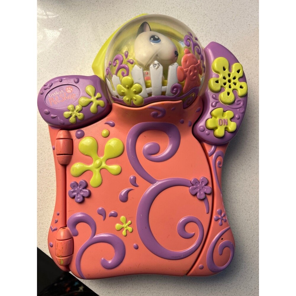 Vintage Littlest Pet Shop Paws Off Electronic Diary Bull Terrier 2006 WORKS